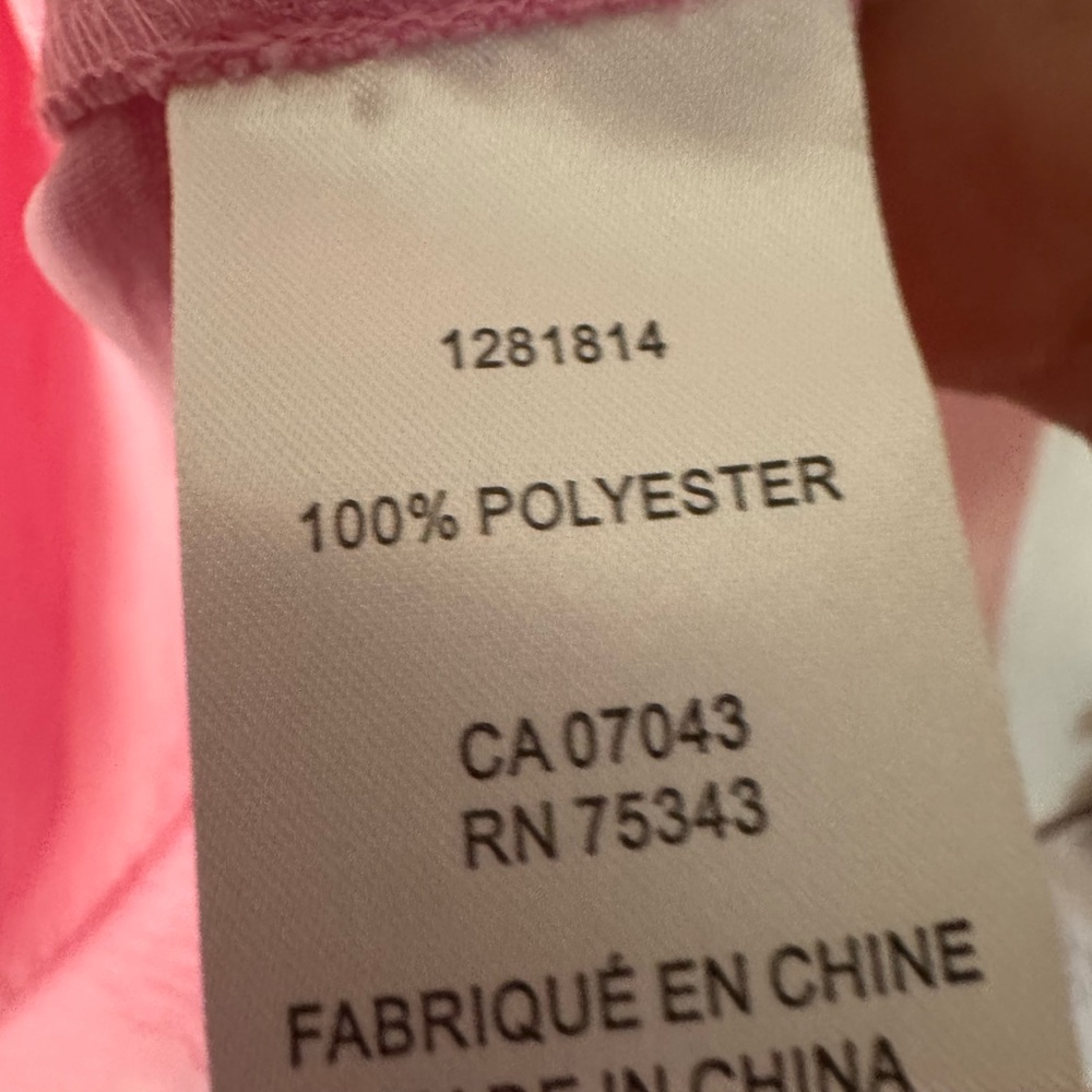 Cupcakes & Cashmere Pink Flutter Sleeve V-Neck Blouse Textured XL Women - Picture 5 of 5